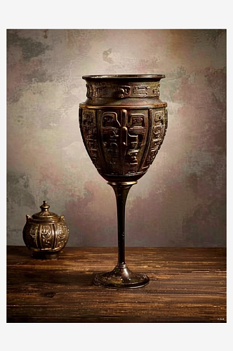 数字艺术青铜器酒杯