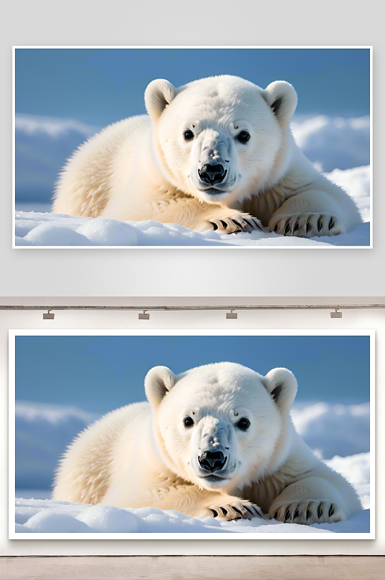 数字艺术北极熊摄影动物壁纸