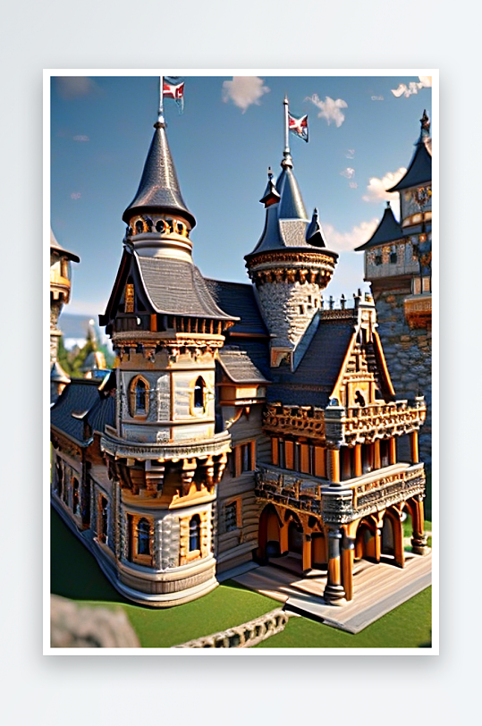 城堡模型创意图片