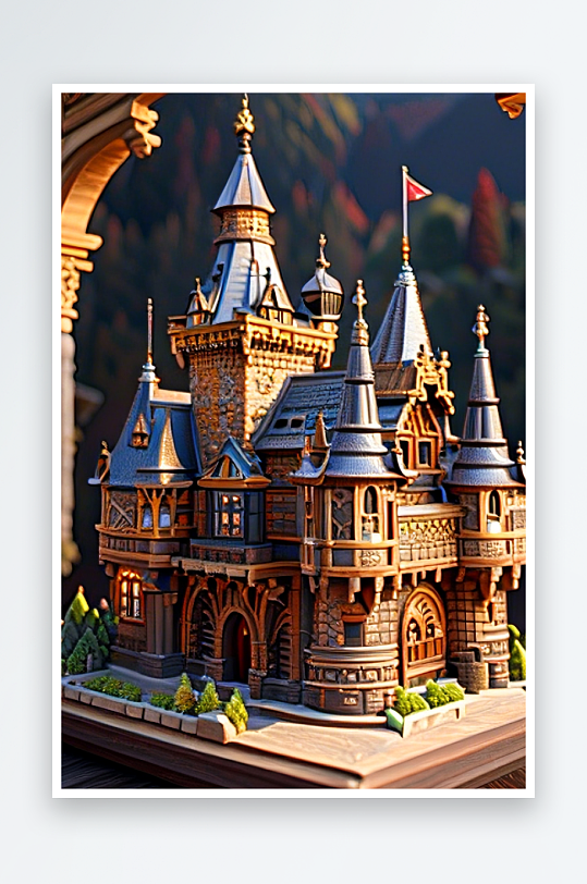 城堡模型创意图片