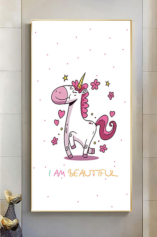 手绘卡通室内装饰画