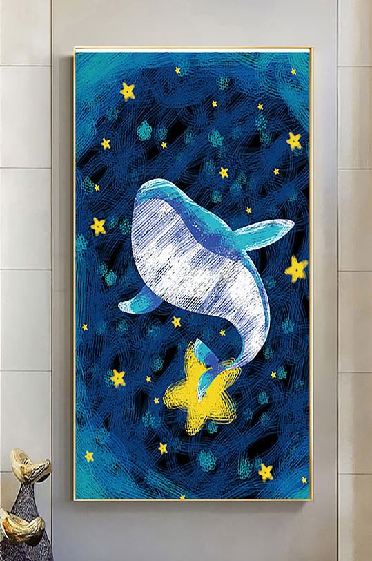 现代海底动物装饰画