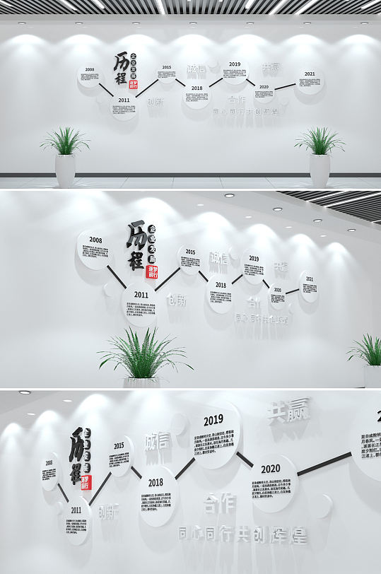大氣簡(jiǎn)潔企業(yè)文化墻發(fā)展歷程企業(yè)簡(jiǎn)介