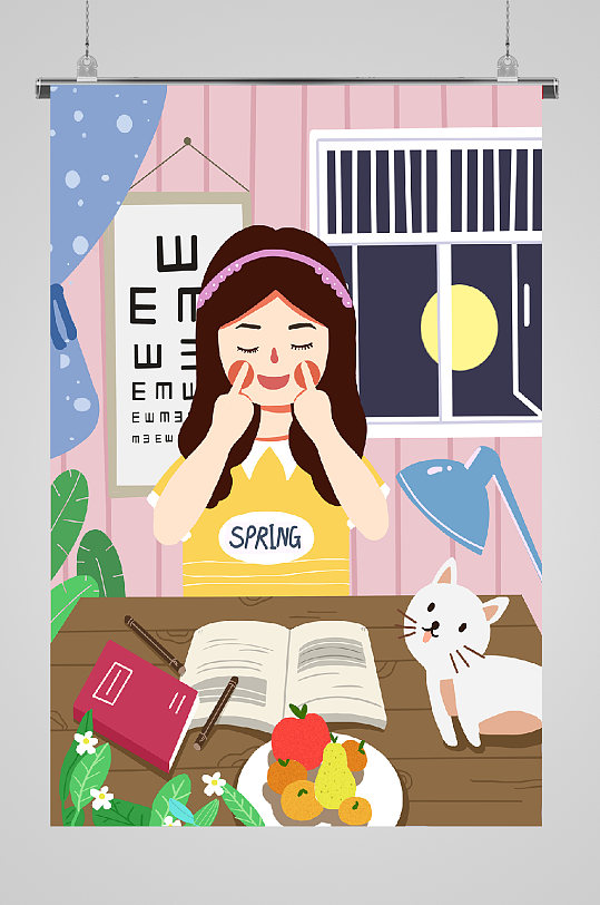 世界爱眼日插画护眼运动世界爱眼日插画卡通动物立即下载世界爱眼日