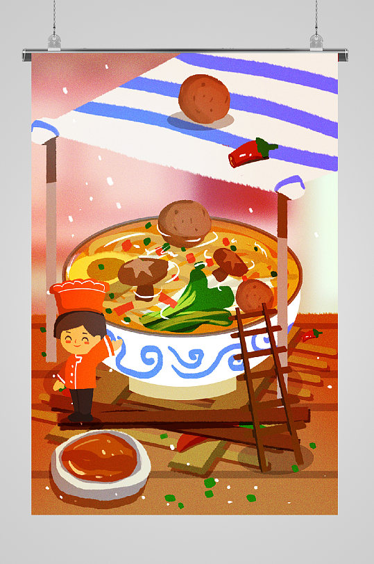 手绘食品宣传海报图片-手绘食品宣传海报设计素材-手绘食品宣传海报