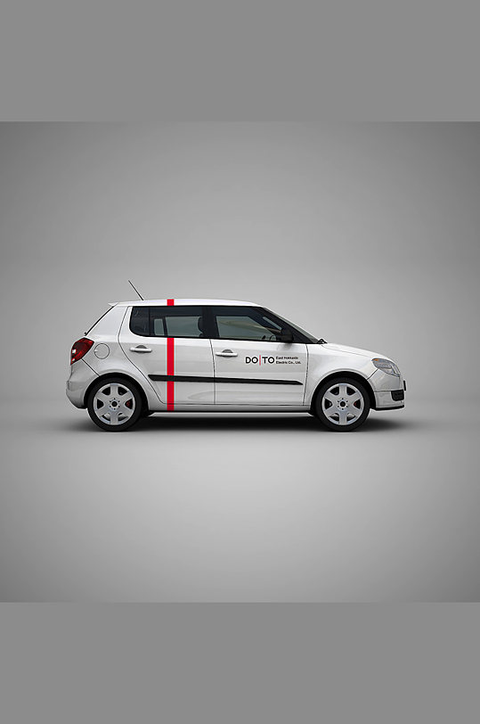 极简VI贴图车贴样机展示-众图网