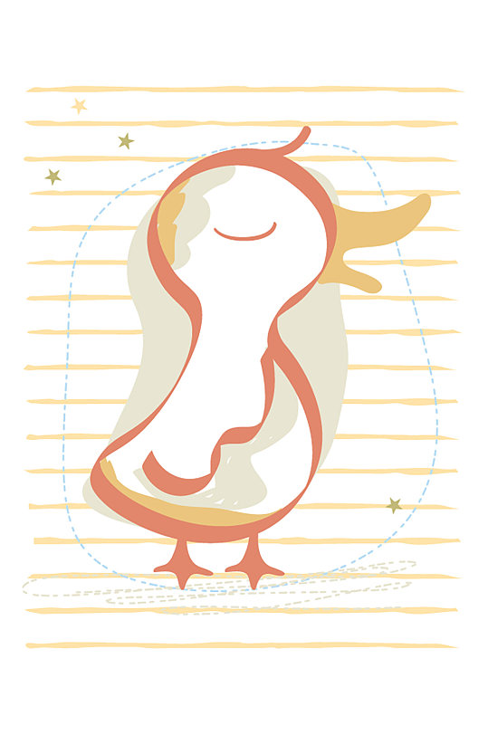 矢量装饰鸭子纹理图案