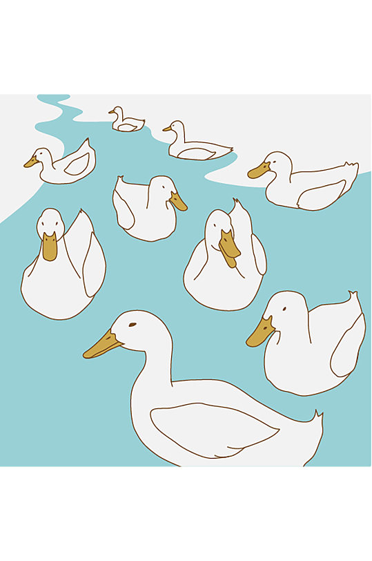 鸭子矢量图图片-鸭子矢量图设计素材-鸭子矢量图模板下载-众图网