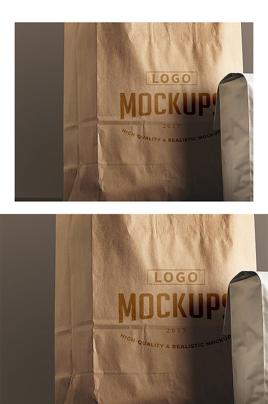 食品包装袋展示宣传样机