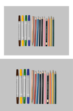 铅笔水性笔宣传展示样机