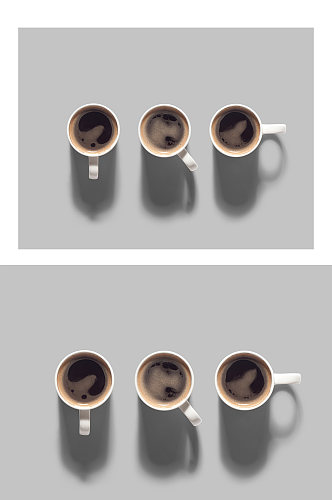 咖啡杯个角度展示样机宣传