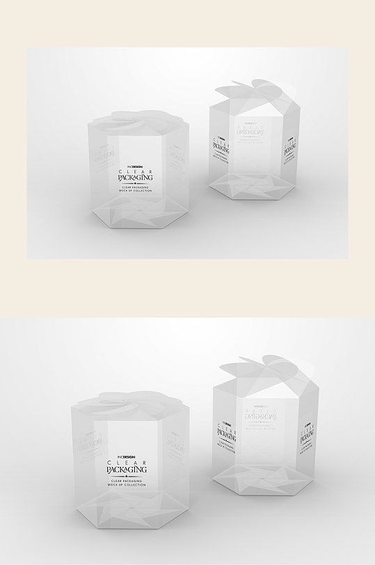 透明塑料盒包装样机