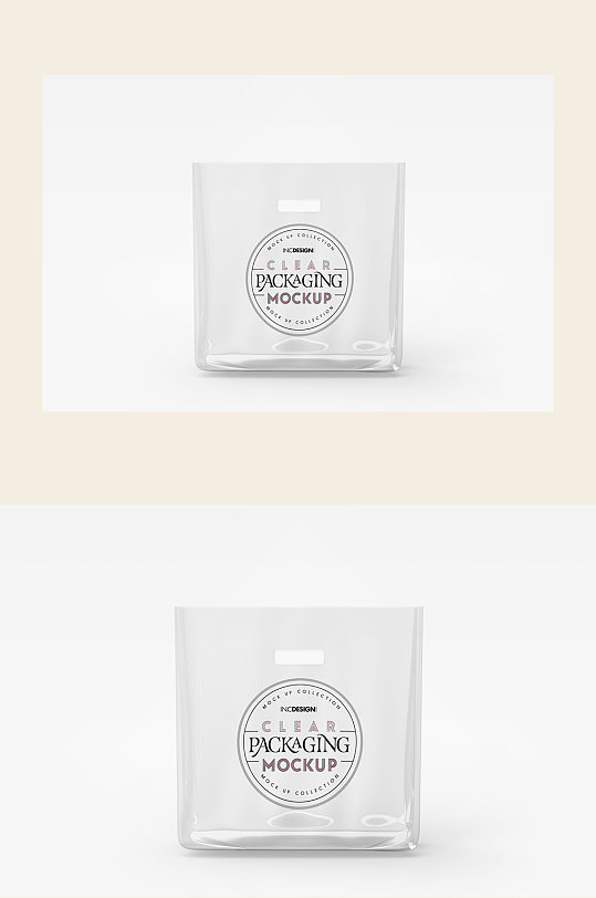 透明手提袋展示样机