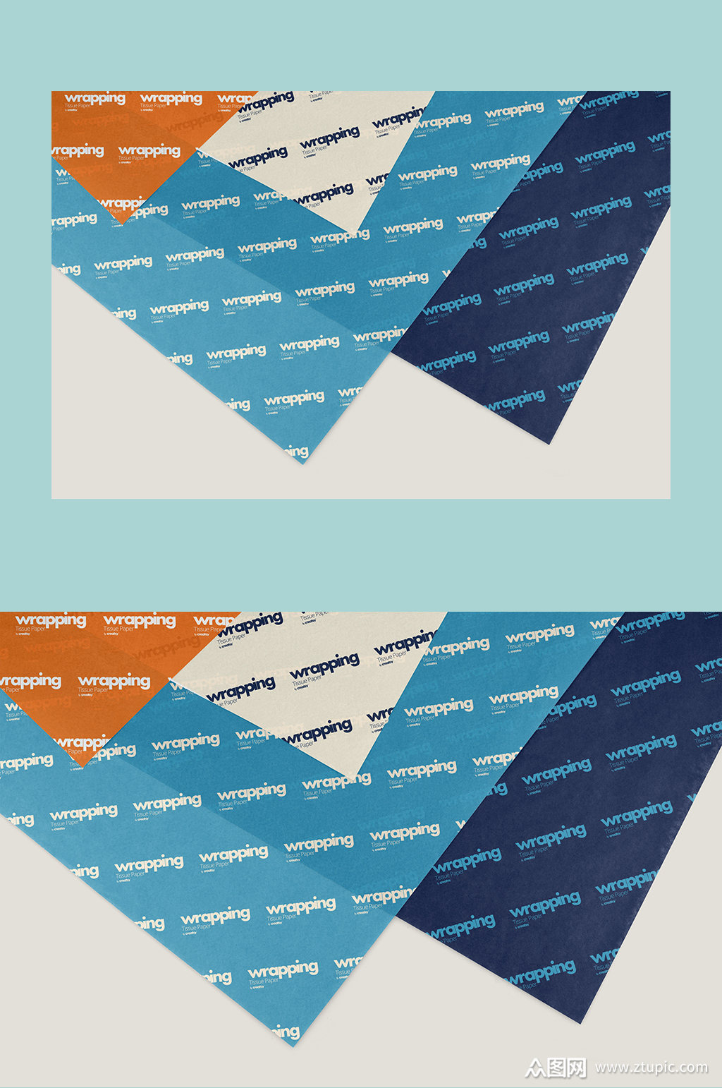 彩色纸样硫酸纸宣传样机