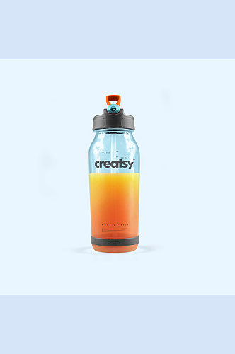 玻璃饮料瓶橙汁饮料瓶样机