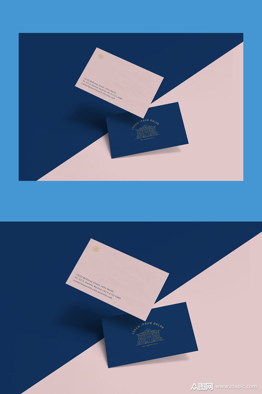 个性vi名片展示宣传样机素材