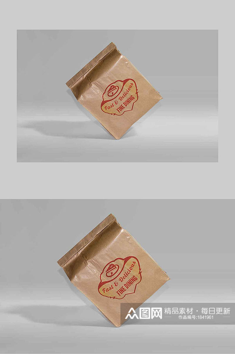 食品袋展示宣传样机素材