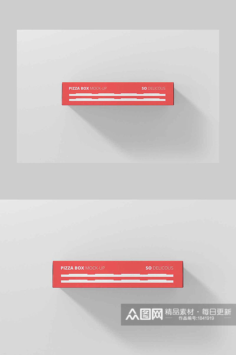 外卖包装盒披萨盒包装袋样机素材
