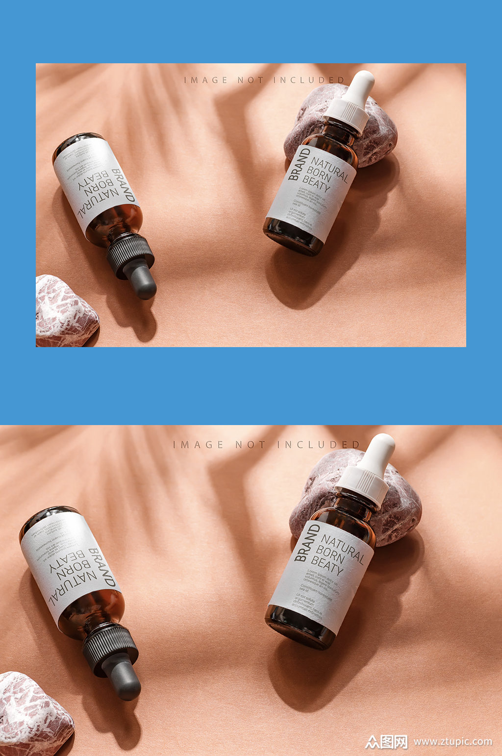 药妆包装瓶样机宣传素材