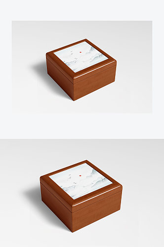 方形木盒展示宣传样机