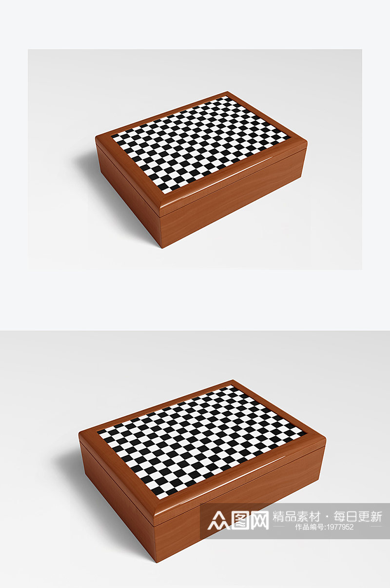 方格木盒展示宣传样机素材