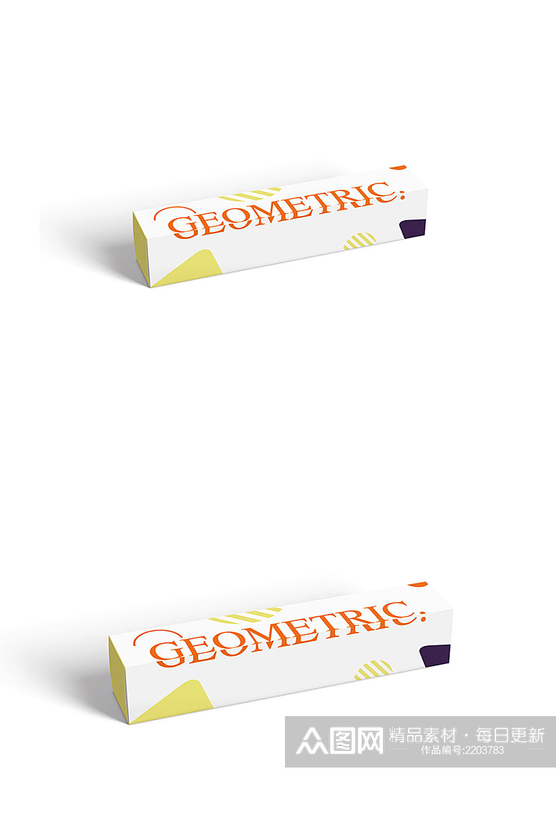 牙膏包装盒侧面展示宣传样机素材