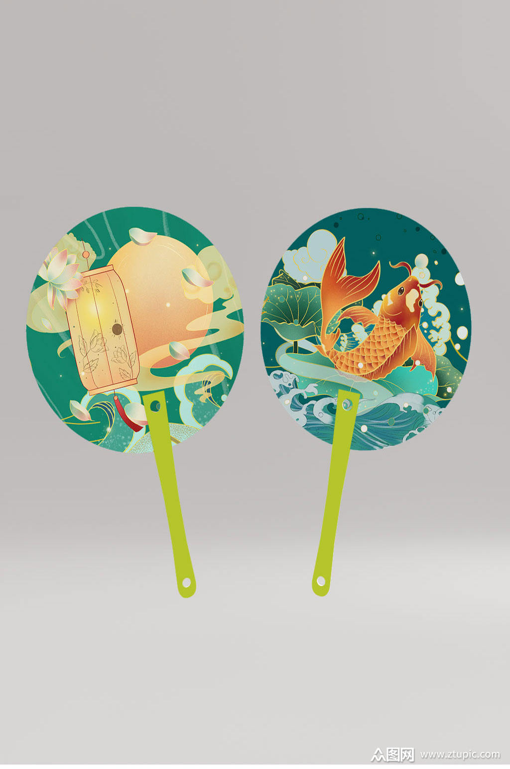 扇子宣传样机素材免费下载,本作品是由风吹屁屁凉上传的原创平面广告