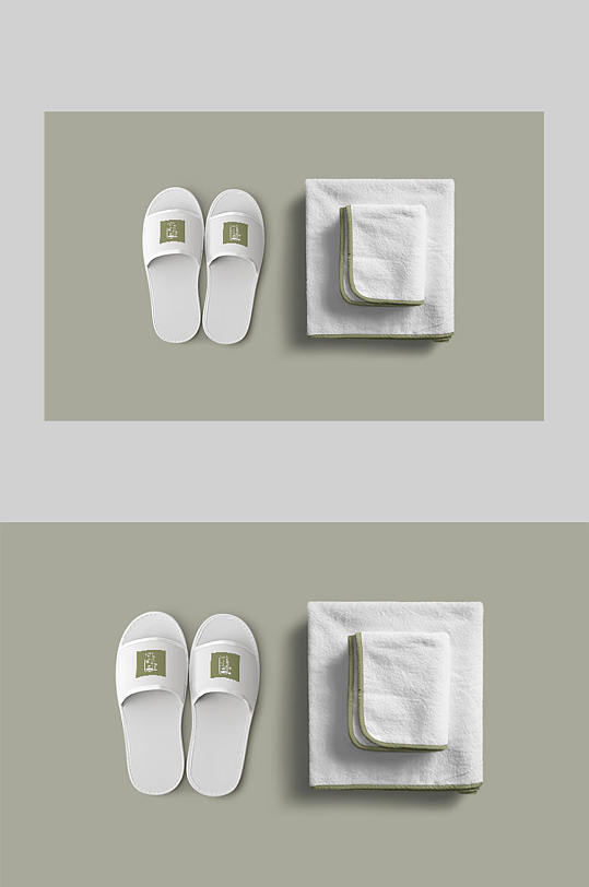 高端品牌拖鞋毛巾展示宣传样机