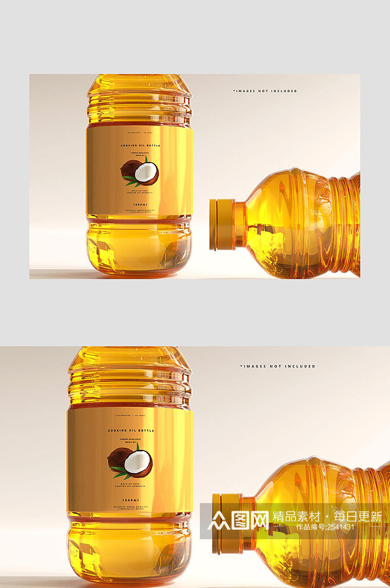 oil椰子油食用油油桶展示宣传样机素材