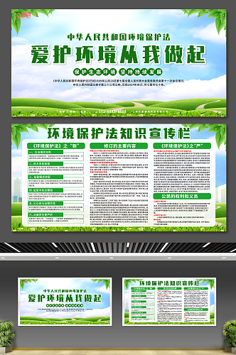 中华人民共和国环境保护法知识展板