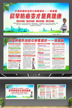 中国肿瘤防治核心科普知识筛查篇展板