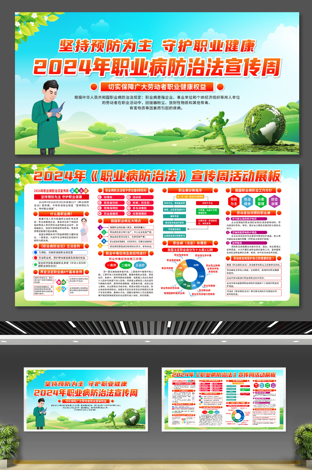 2024年職業(yè)病防治法宣傳周活動(dòng)展板素材