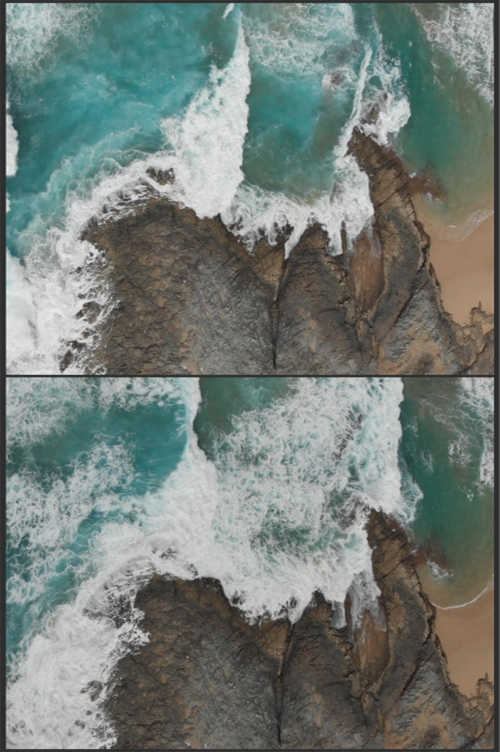 高清航拍海岸风景素材