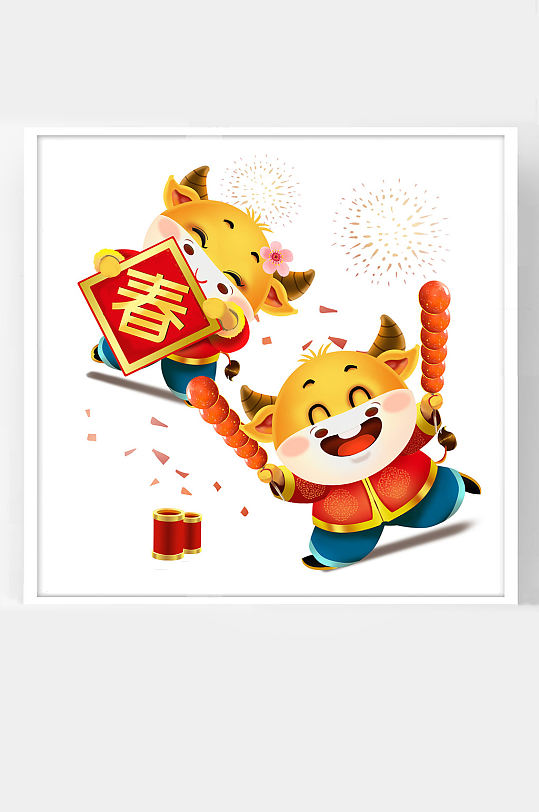 春节牛图片-春节牛素材下载-众图网