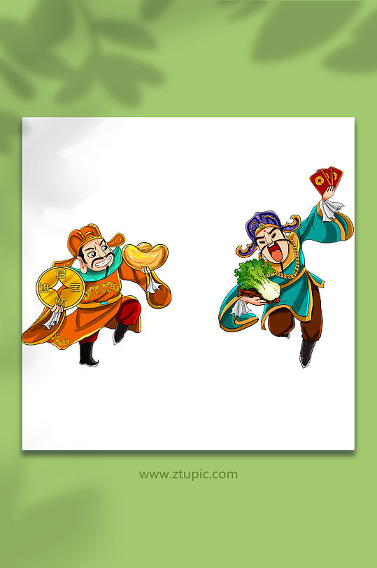 2022恭喜发财国潮财神爷10-众图网