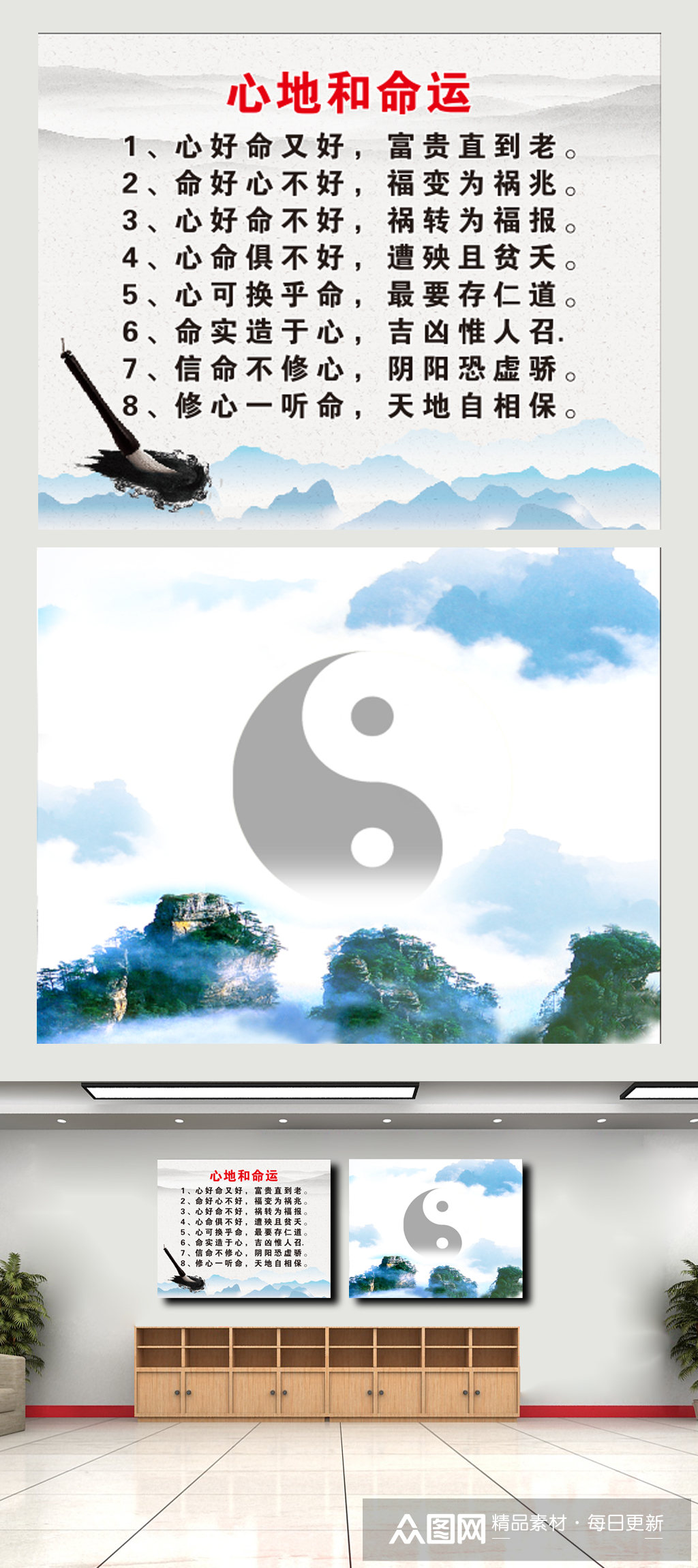 心地和命运太极八卦图