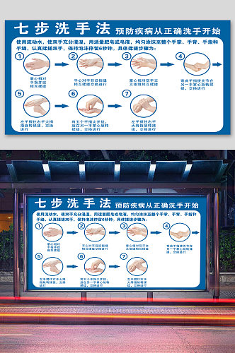 七步洗手法正确洗手方法