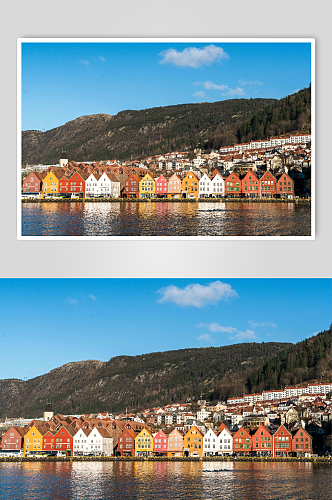 挪威自然风光山脉风光图片