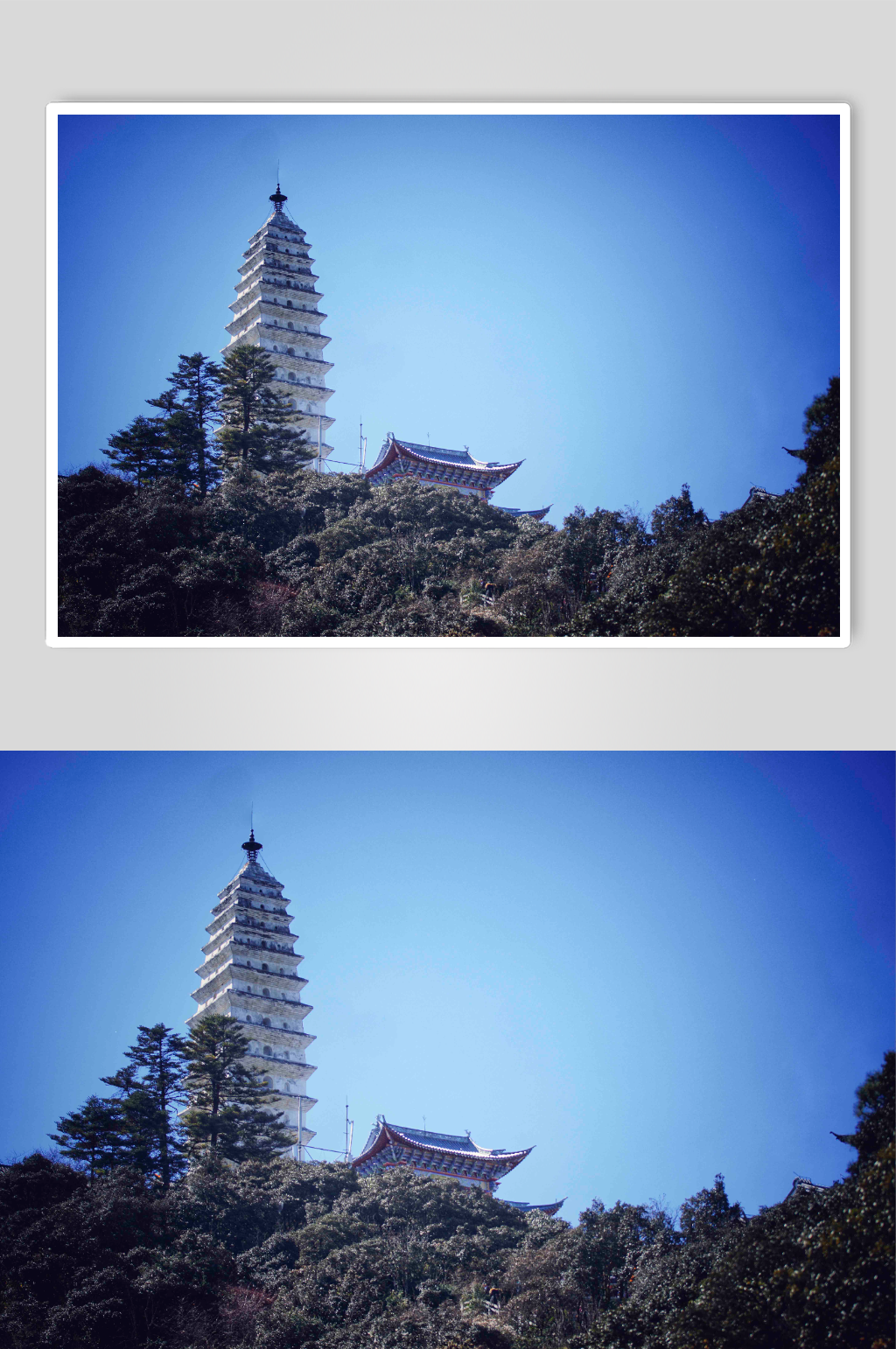 云南大理宾川鸡足山楞严塔图片素材