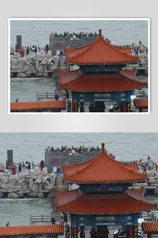 中国山东烟台蓬莱八仙过海口图片