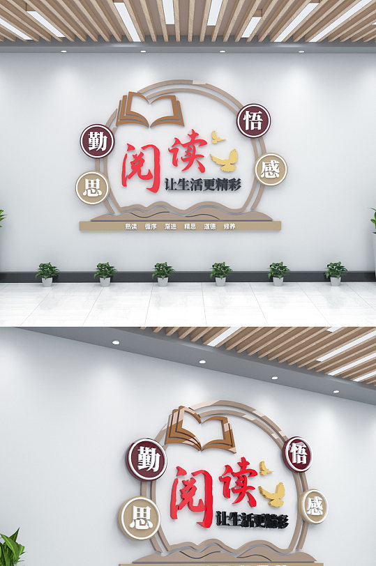 閱讀室知識文化墻