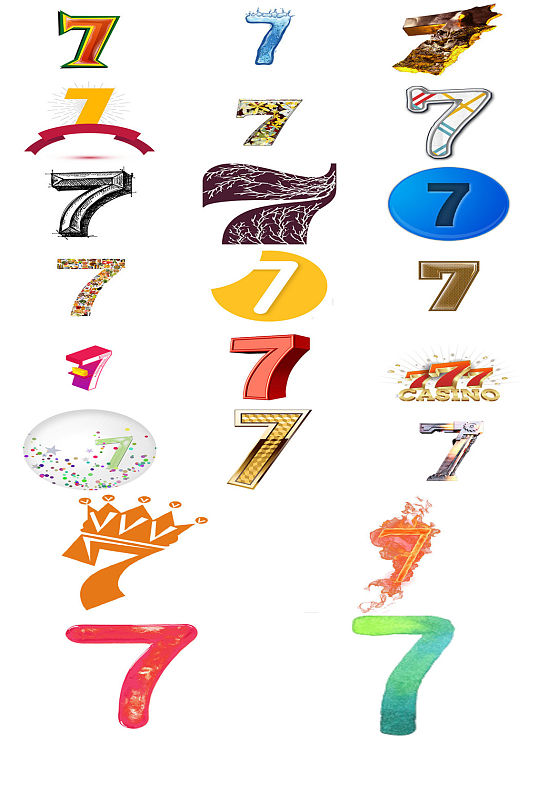 数字7图片 数字7素材下载 众图网