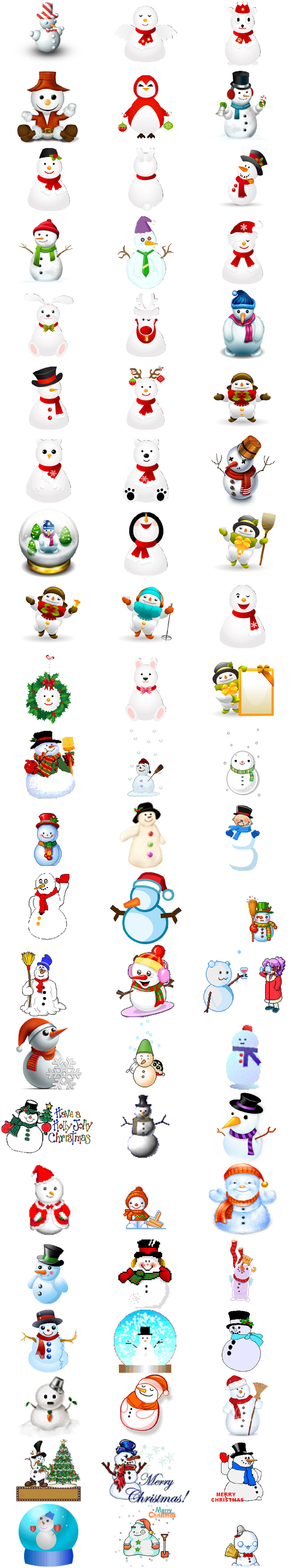 圣诞雪人免抠PNG透明素材圣诞节雪人素材