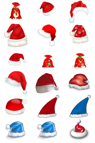 圣诞礼物圣诞帽免抠PNG透明图片