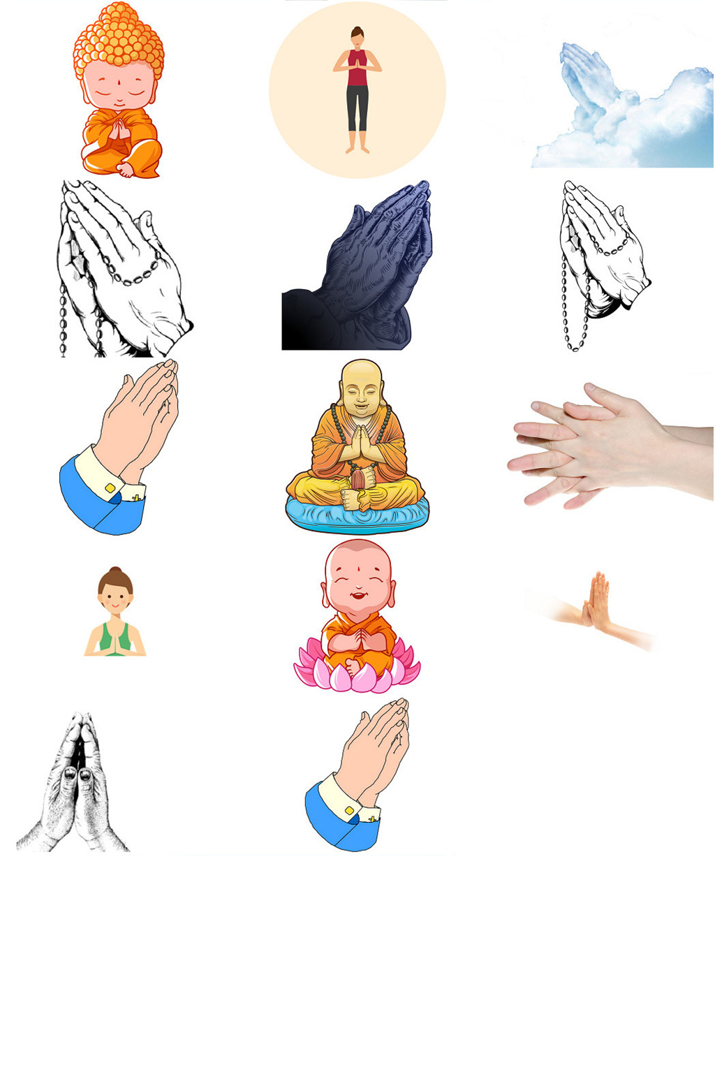 佛教双手合一图片图片