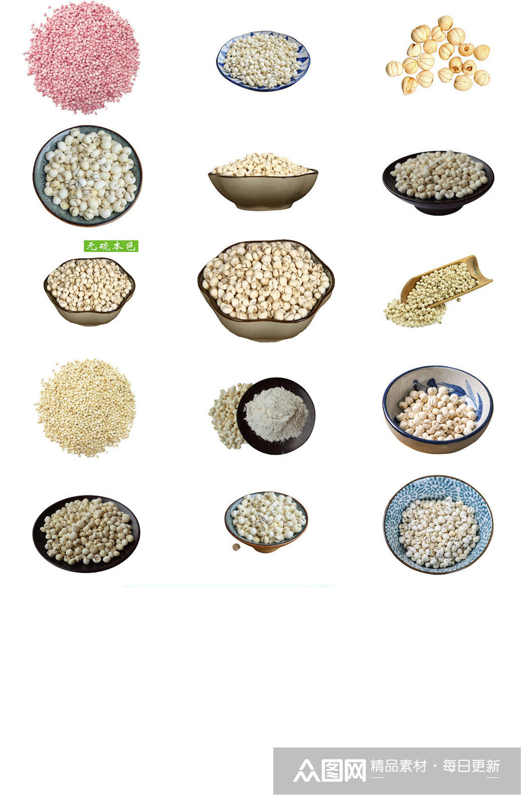 配料川贝中药材川贝免抠图透明素材