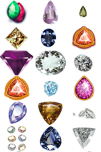 钻石宝石图片海报设计免抠png素材