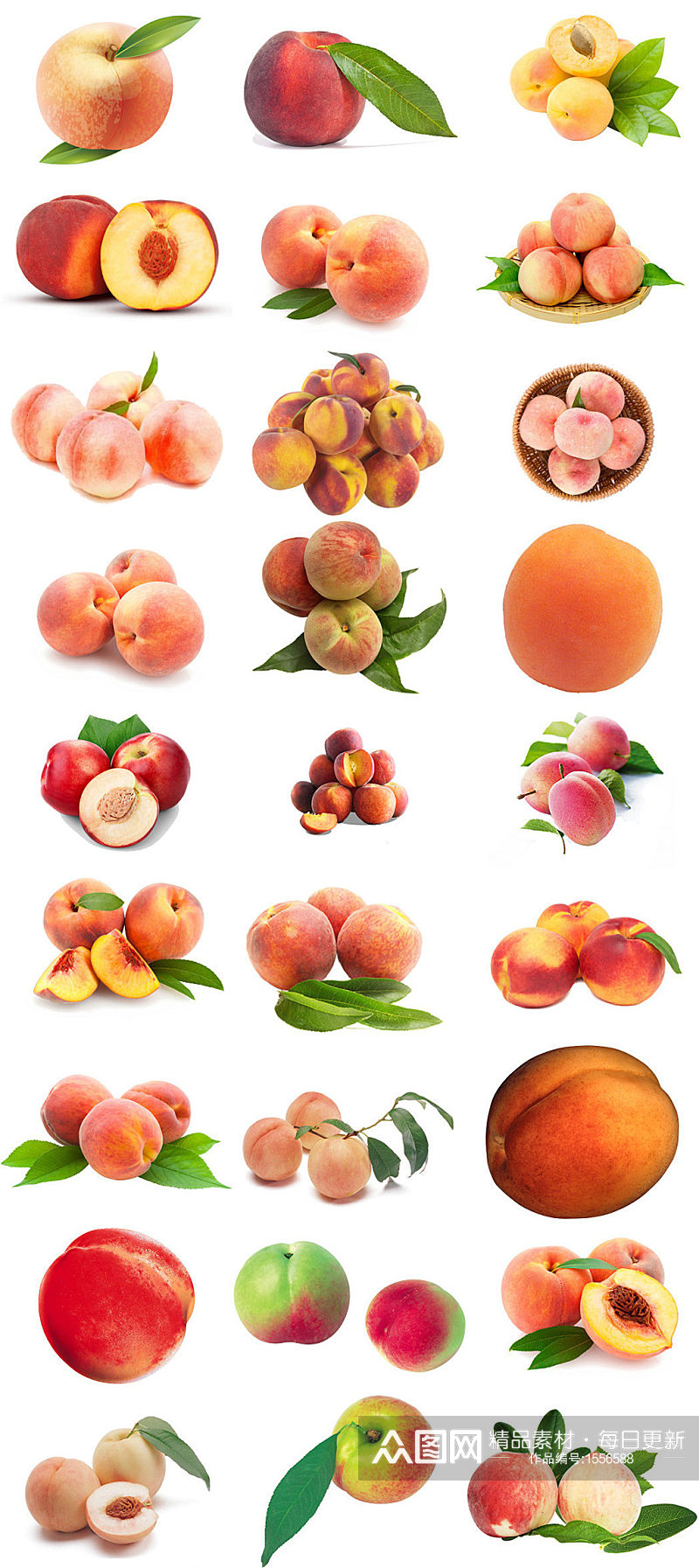 水蜜桃油桃免抠png设计素材素材