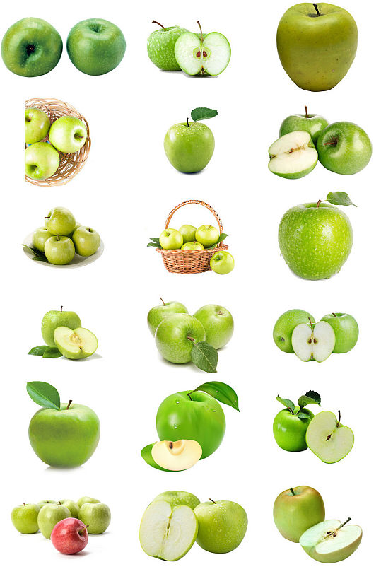 水果青苹果海报设计免抠素材汇集