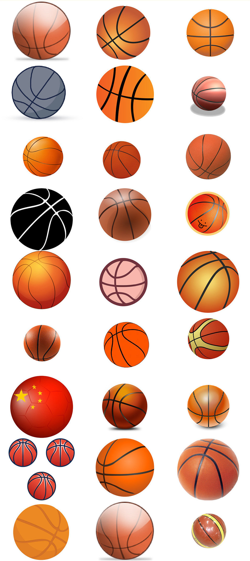 免抠卡通篮球海报设计素材